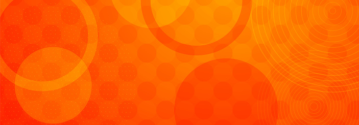 Abstract orange and red gradient geometric shape circle background. Modern futuristic background. Can be use for landing page, book covers, brochures, flyers, magazines, any brandings, banners, headers, presentations, and wallpaper backgrounds