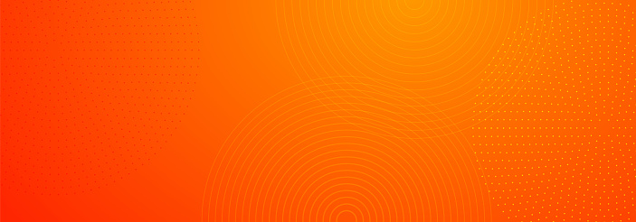 Abstract orange and red gradient geometric shape circle background. Modern futuristic background. Can be use for landing page, book covers, brochures, flyers, magazines, any brandings, banners, headers, presentations, and wallpaper backgrounds