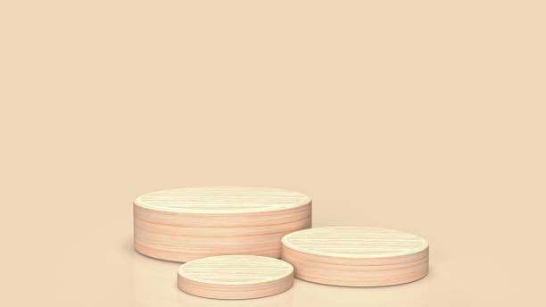 istock The wood podium for present or promotion concept 3d rendering 1412132981