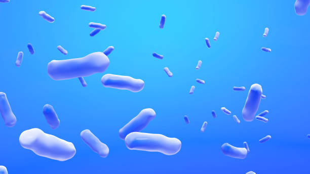 Bacteria background abstract image on blue background,Bacteria cause sickness to humans.,sick from germs,3d rendering Bacteria background abstract image on blue background,Bacteria cause sickness to humans.,sick from germs,3d rendering endocarditis stock pictures, royalty-free photos & images