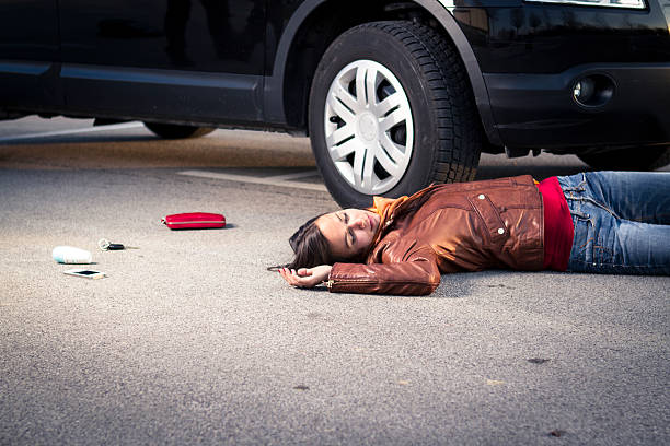 istock Woman Lying on the pavement 141213715