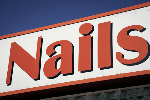 Nails salon sign