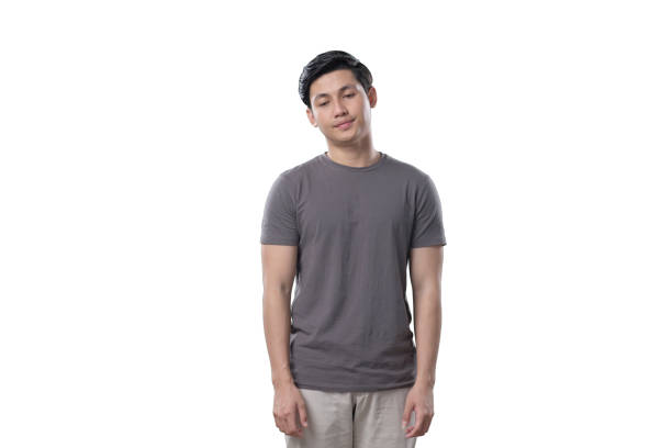 istock Indonesian Man on white Background looking disappointed 1412143021