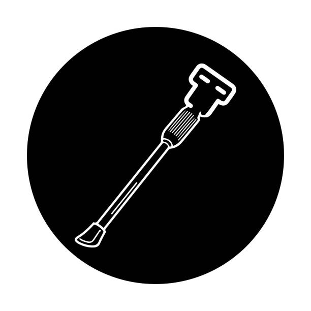 Bicycle device kickstand or position icon Beautiful, meticulously designed Bicycle device kickstand or position icon. Perfect for use in any type of design projects. kickstand stock illustrations