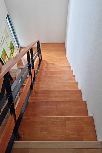 Close up of stone staircase.