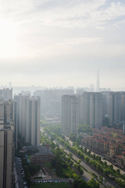 istock Morning sunrise in the city 1412148422