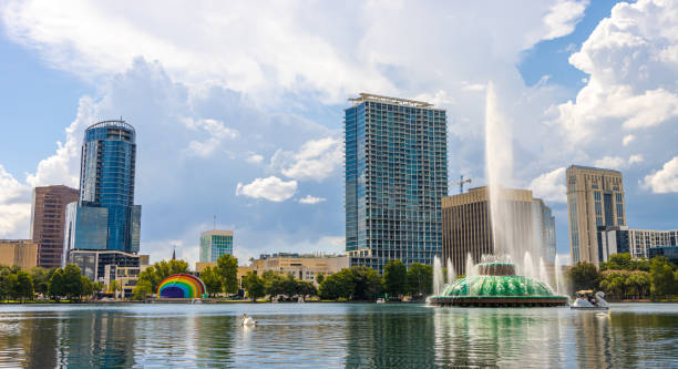 Orlando skyline day stock photo