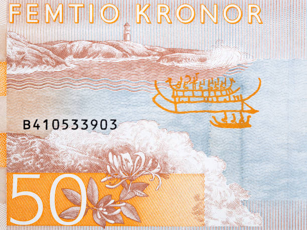istock Lighthouse on coastline from Swedish money 1412159455