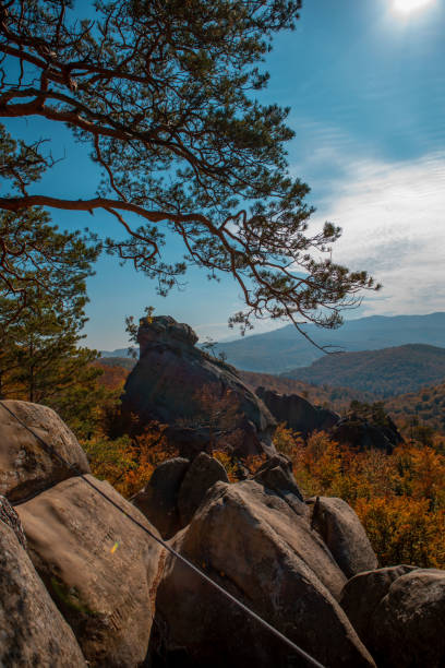 istock dovbush rocks landmark autumn season 1412164843