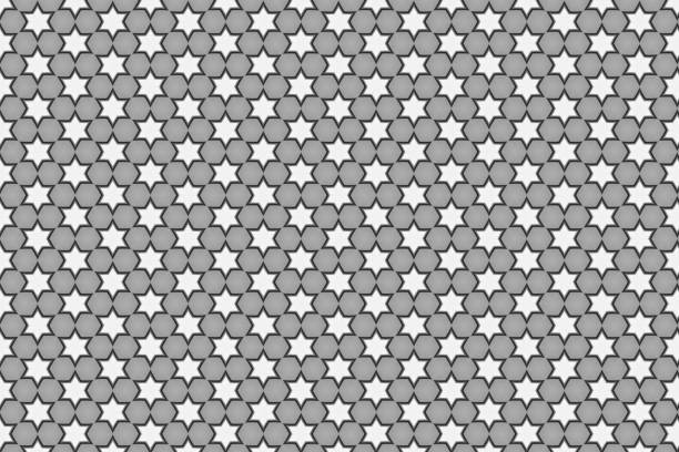 Simple gray and white seamless stars wallpaper