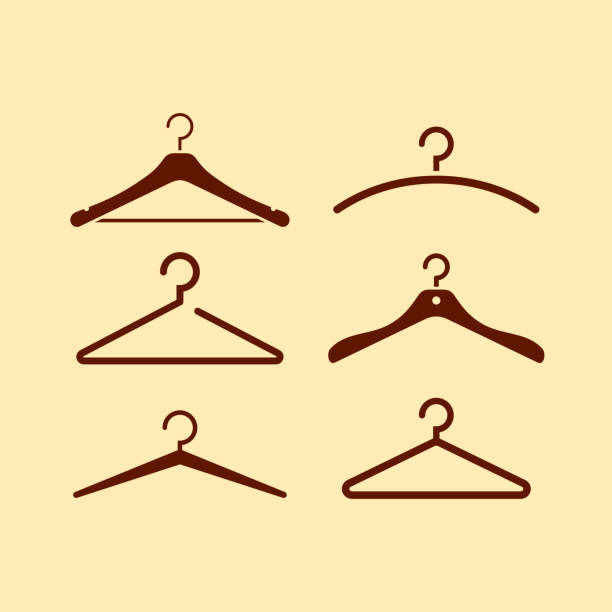 Coat hanger vector icon Coat hanger icons set, vector illustration coathanger stock illustrations
