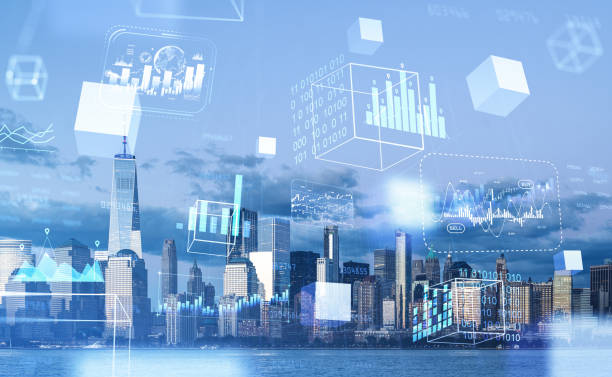 istock New York buildings, data blocks in cyberspace and virtual reality 1412176192