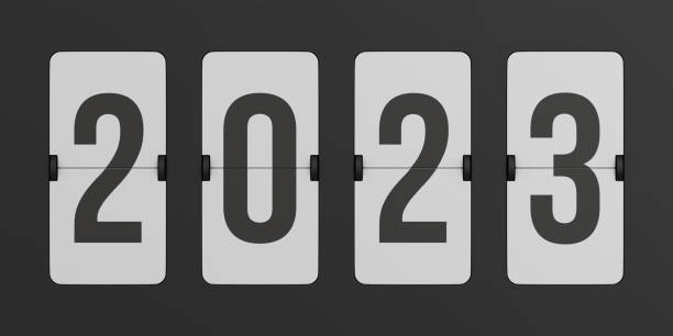 istock Flip black scoreboard 2023. 3D illustration 1412179828