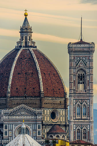 Detail of the famous Duomo - Santa Maria del Fiore in Florence.