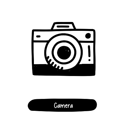 Camera Icon. Trendy Style Vector Illustration Symbol