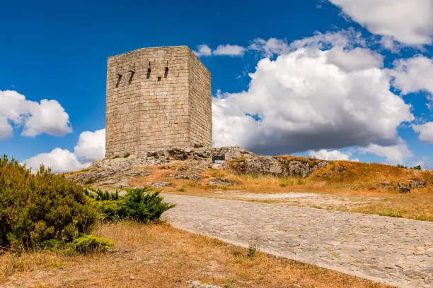 The Castelo da Guarda is the great vantage point of the highest Portuguese city, Guarda, Portugal