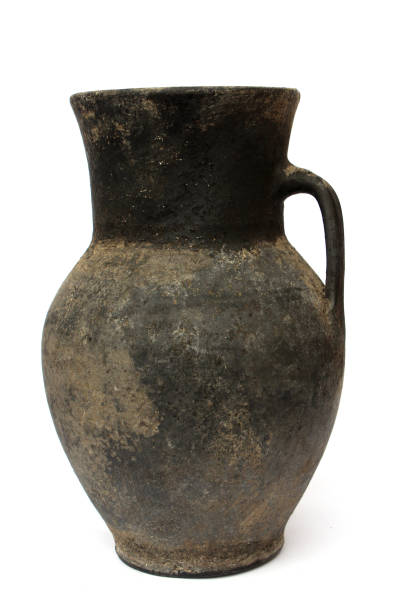 istock Clay handmade jug black color 1412185585