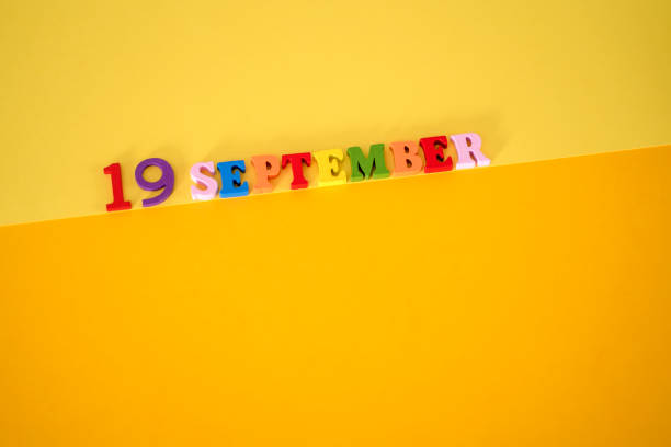 istock September 19 on yellow and paper. Beer Fest. 1412185805