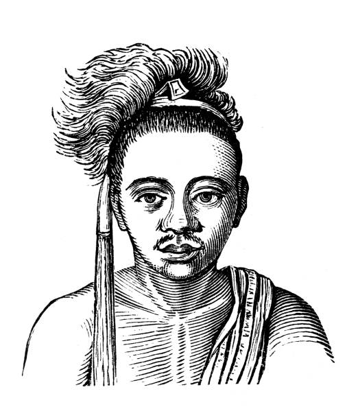 istock Antique illustration, ethnography and indigenous cultures: Timor, Indonesia 1412187274