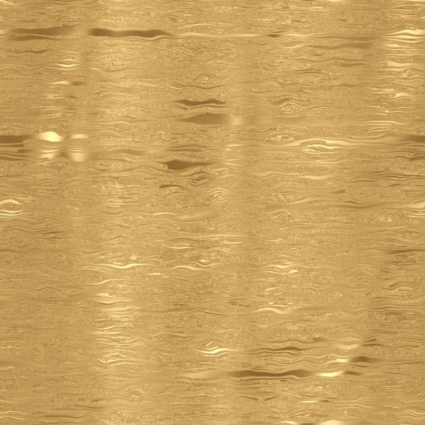 istock Gold foil seamless texture, golden wavy pattern, metallic background 1412189852