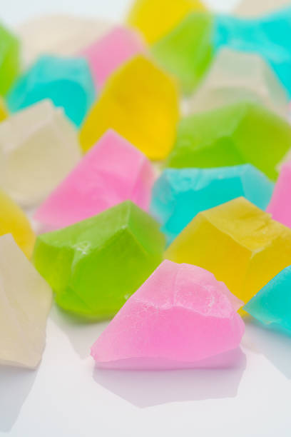 istock Japanese traditional confectionery 'Kohakutou' (Sugar coated Agar jelly) 1412197768