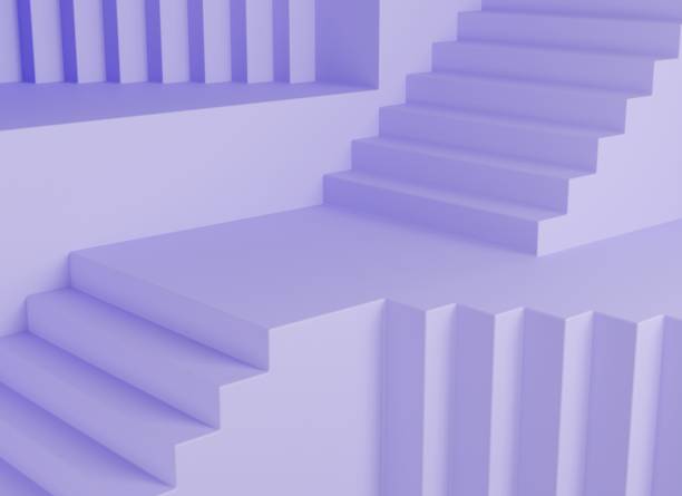 istock empty purple stairs or step product display platform 3D render illustration 1412203594