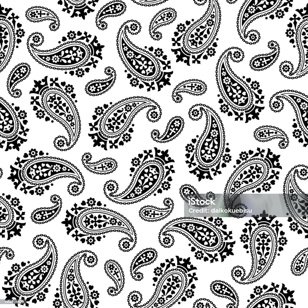 Small Pasley Pattern Cute And Simple Paisley Seamless Pattern Stock Illustration - Download ...