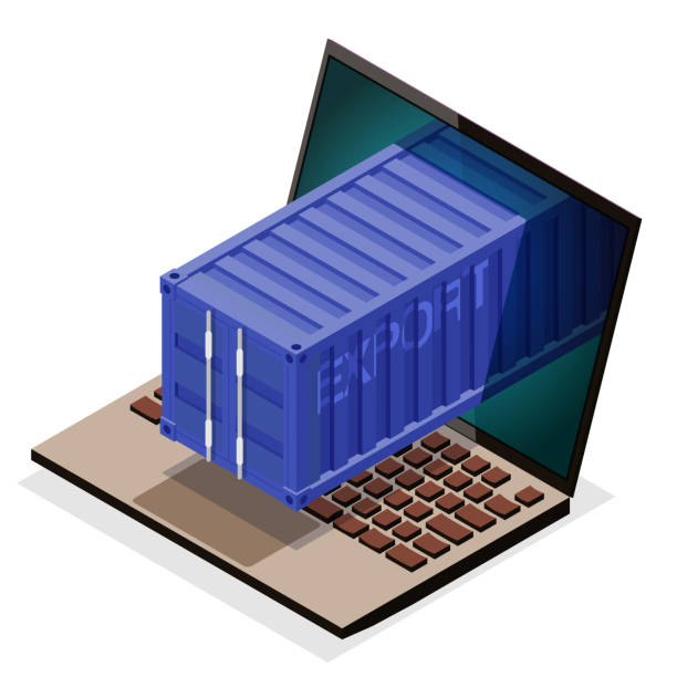 container vector art illustration