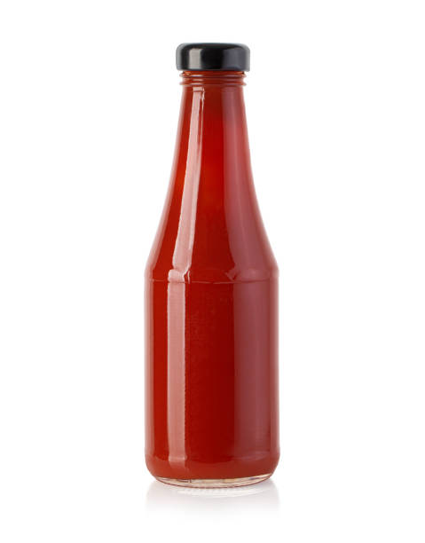 istock Glass jar with ketchup 1412211032