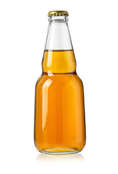 istock yellow glass beer bottle 1412211169