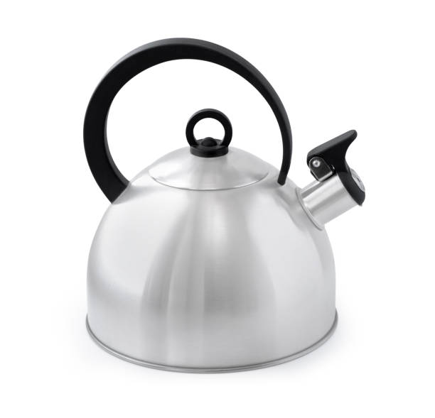 istock Stainless steel whistling kettle 1412211187