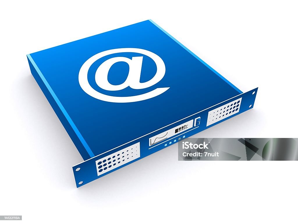 3 D Internet-E-Mail-Server - Lizenzfrei Akte Stock-Foto