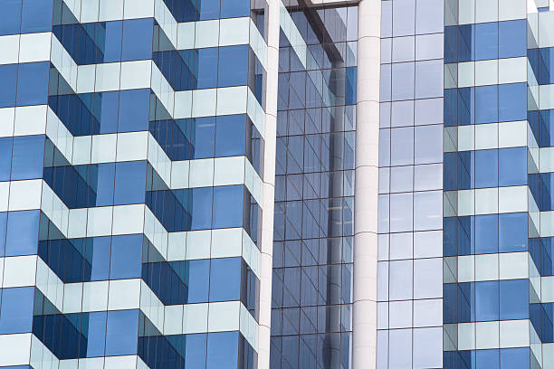 Modern Blue Building stock photo