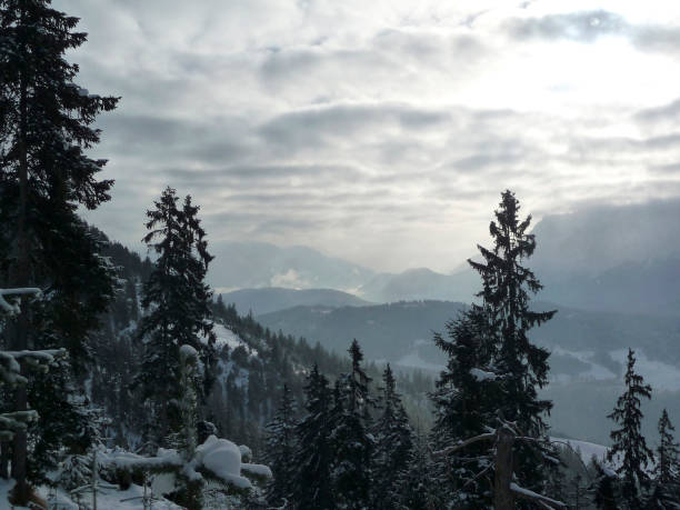 istock Mountain panorama in Bavarian Alps, in wintertime 1412220182