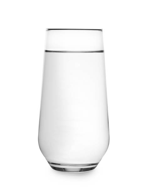 istock Full glass of water on white background 1412220988