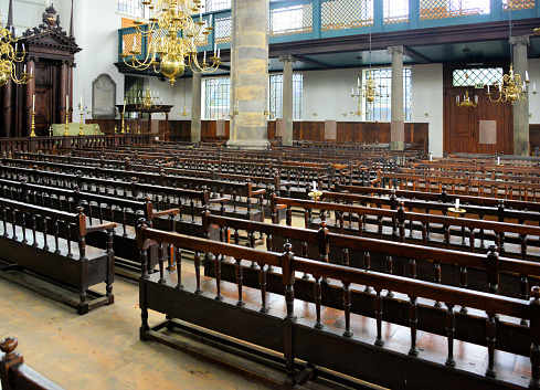 The interior of the Catholic cathedral.