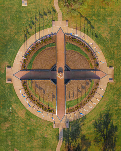 vista aérea do complexo do capitólio do estado de oklahoma - oklahoma state capitol - fotografias e filmes do acervo