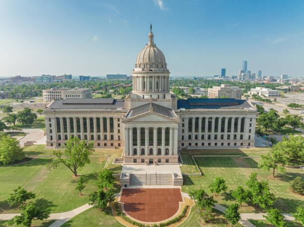 istock Aerial View of Oklahoma State Capitol Complex 1412227128