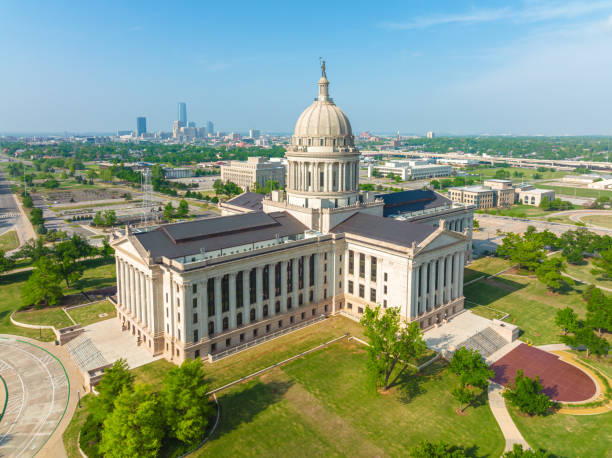 istock Aerial View of Oklahoma State Capitol Complex 1412227183