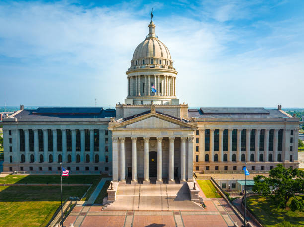 istock Aerial View of Oklahoma State Capitol Complex 1412227189