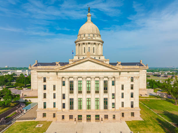 istock Aerial View of Oklahoma State Capitol Complex 1412227196