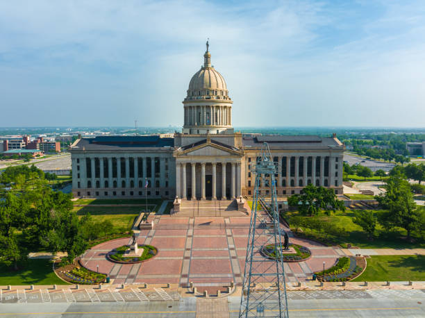 istock Aerial View of Oklahoma State Capitol Complex 1412227201
