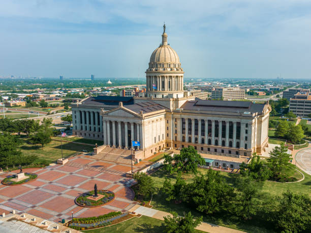 istock Aerial View of Oklahoma State Capitol Complex 1412227236
