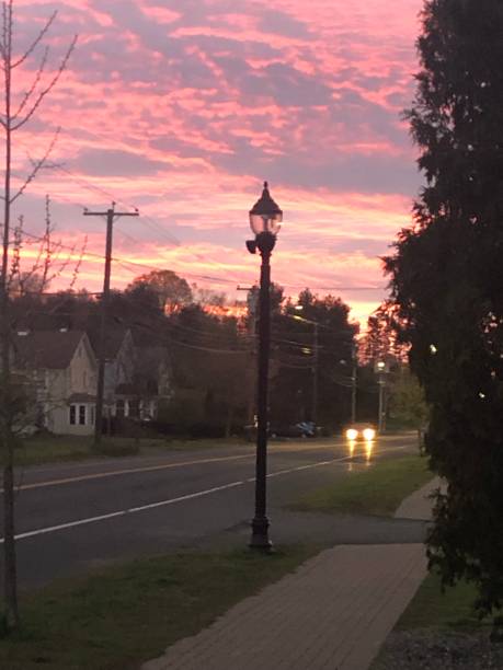 istock Neighborhood sunset 1412227243