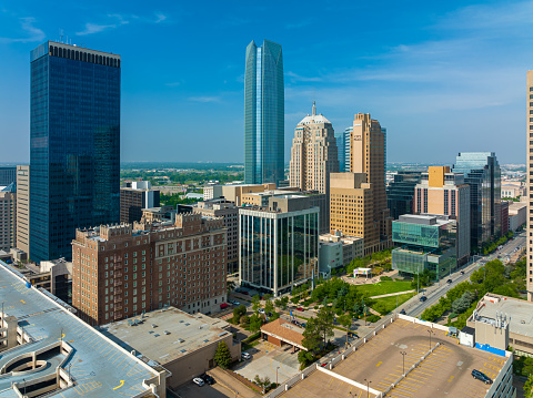 Aerial View of Downtown Oklahoma City