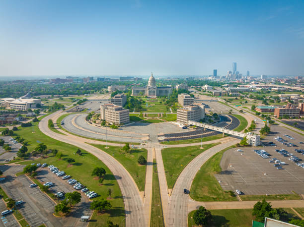 istock Aerial View of Oklahoma State Capitol Complex 1412227482
