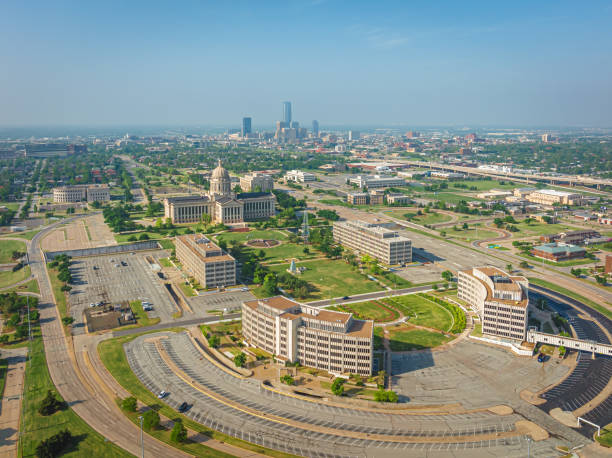 istock Aerial View of Oklahoma State Capitol Complex 1412227524