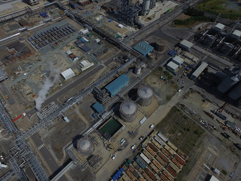 aerial view of Saltend Chemicals Park, Hull. world-class chemicals and renewable energy businesses at the heart of the UK's Energy Transition to zero carbon footprint