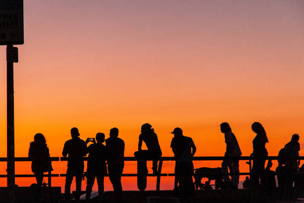 istock Sunset at the Venice Skatepark 1412235395