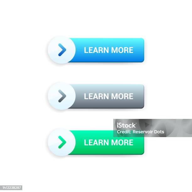 Master Learning Button Learn More Buttons Stock Illustration - Download Image Now - Blue, Cut ...